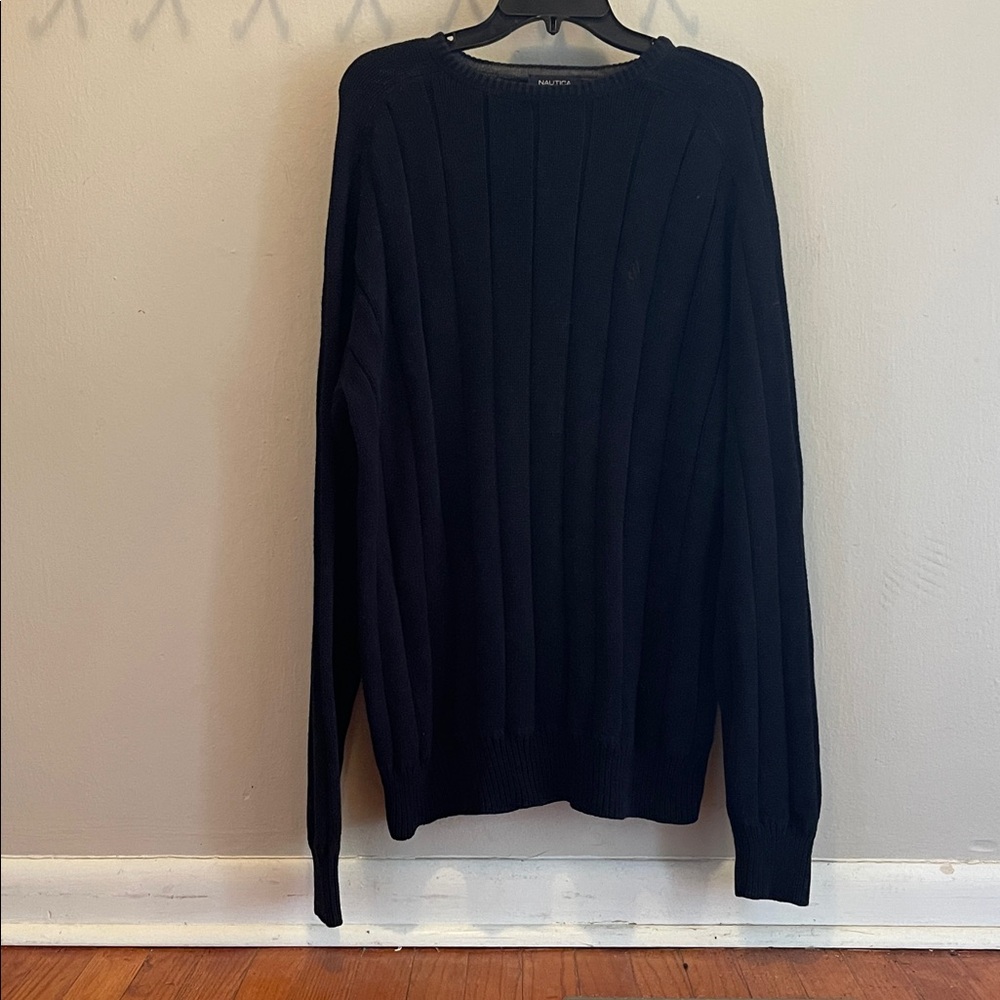 Nautica Dark Knit Cotton Sweater
